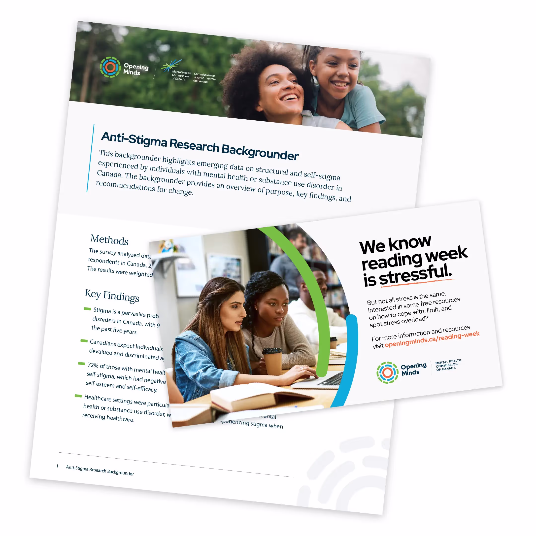 Examples of a flyer and information sheet for Opening Minds 